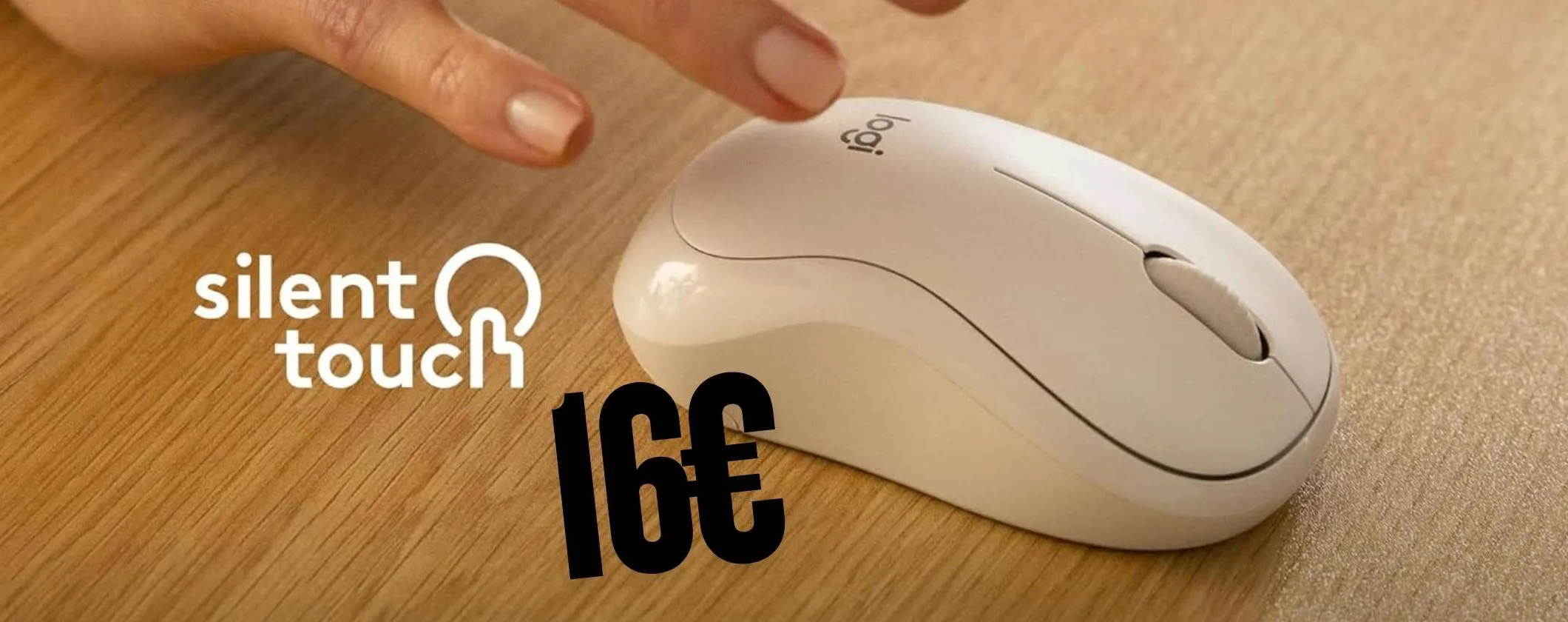 Logitech M240: mouse wireless con rapporto qualità prezzo imbattibile (16€)