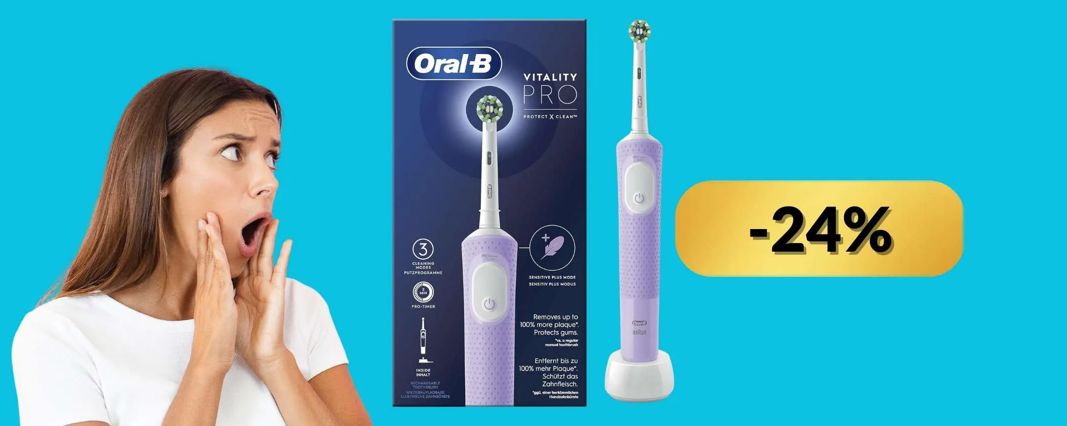 Oral-B Vitality Pro: spazzolino elettrico a meno di 30€ per sorriso sano