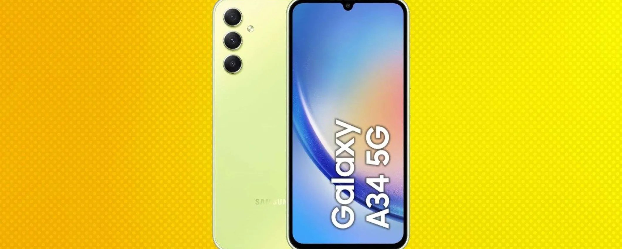 Solo 223€ per il Samsung Galaxy A34 5G: oggi è in offerta con il 44% di sconto