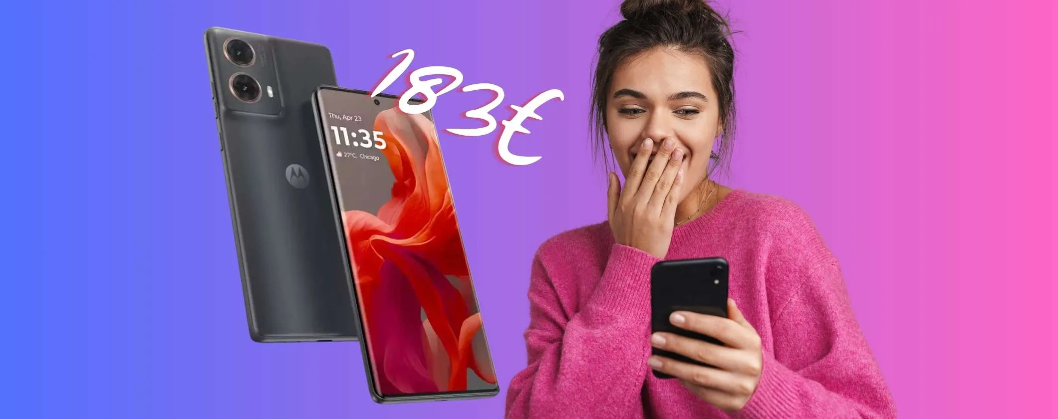 Motorola G85 da 256GB a 183€ è l'entry level migliore che c'è