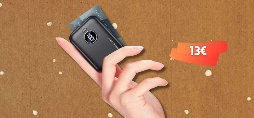 MINUSCOLO power bank da 2 ricariche a soli 13€, offerta DOPPIA Amazon