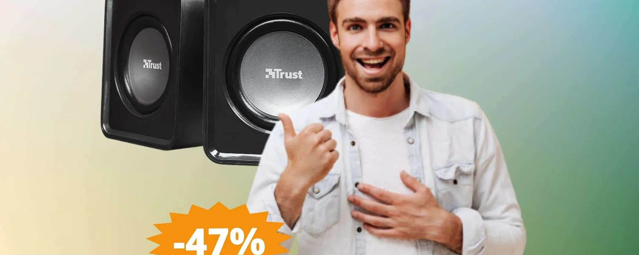 Set di Altoparlanti Trust Leto: sconto FOLLE del 47%