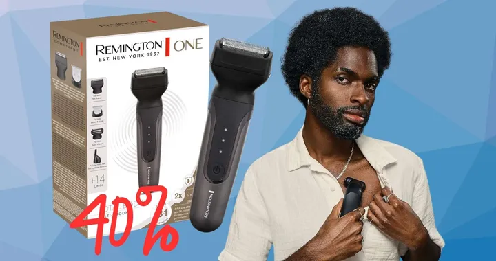 Rasoio elettrico Remington 18 in 1: taglia, rade, rifinisce (-40%)