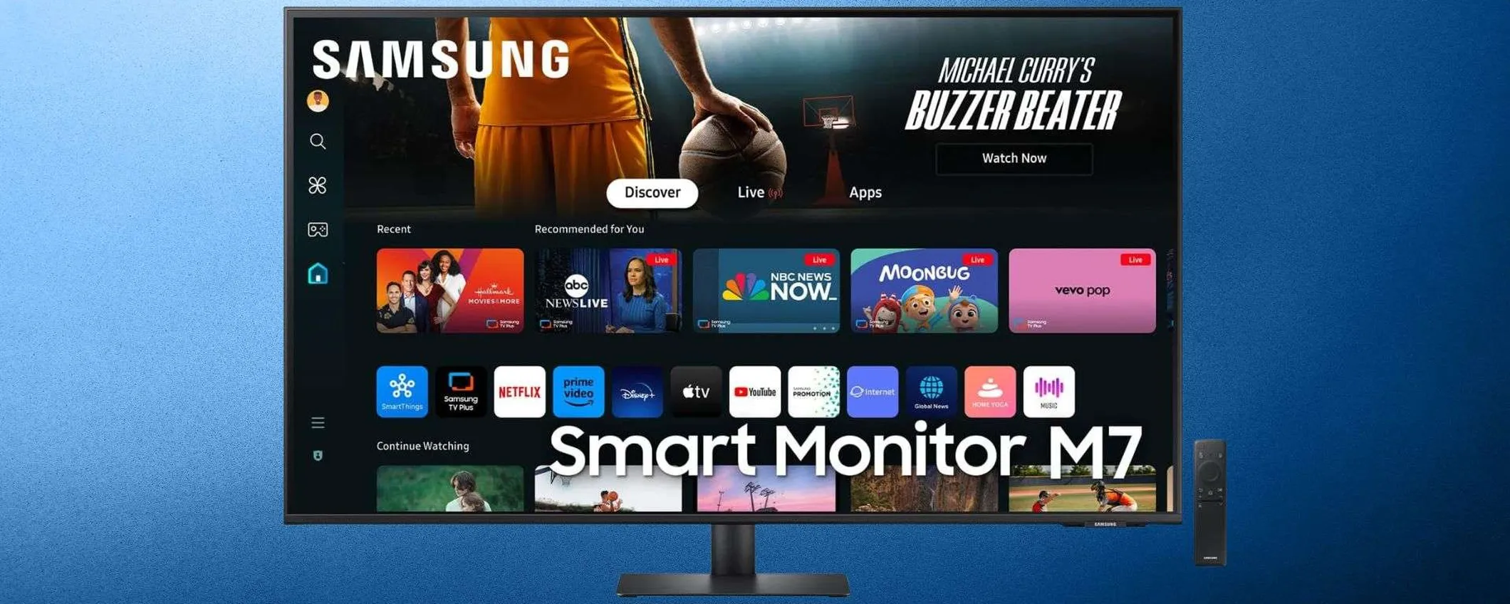 Samsung Smart Monitor M7: imponente schermo da 43