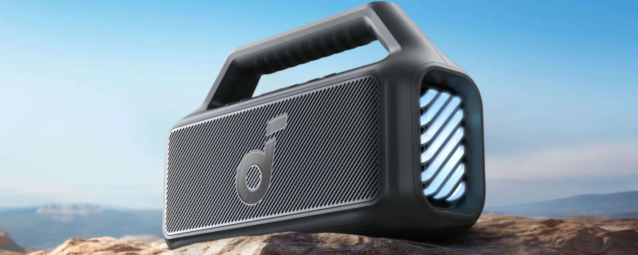 Cassa Soundcore Boom 2 in offerta: potentissima, tanta autonomia e galleggia