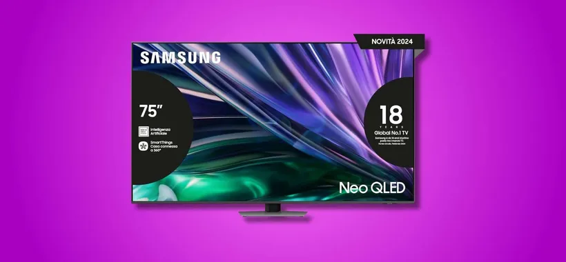 Samsung Neo QLED 4K da 75" a 1.199,20€ (-11%): visione spettacolare e AI evoluta