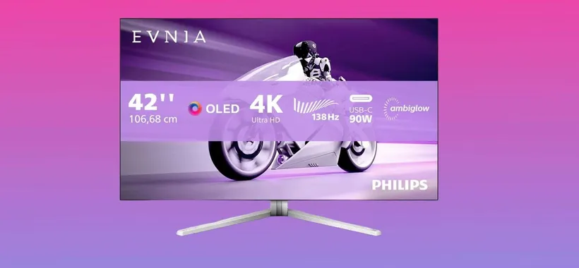 PHILIPS Evnia OLED 42" a 661,20€: monitor 4K da sogno con sconto del 49%