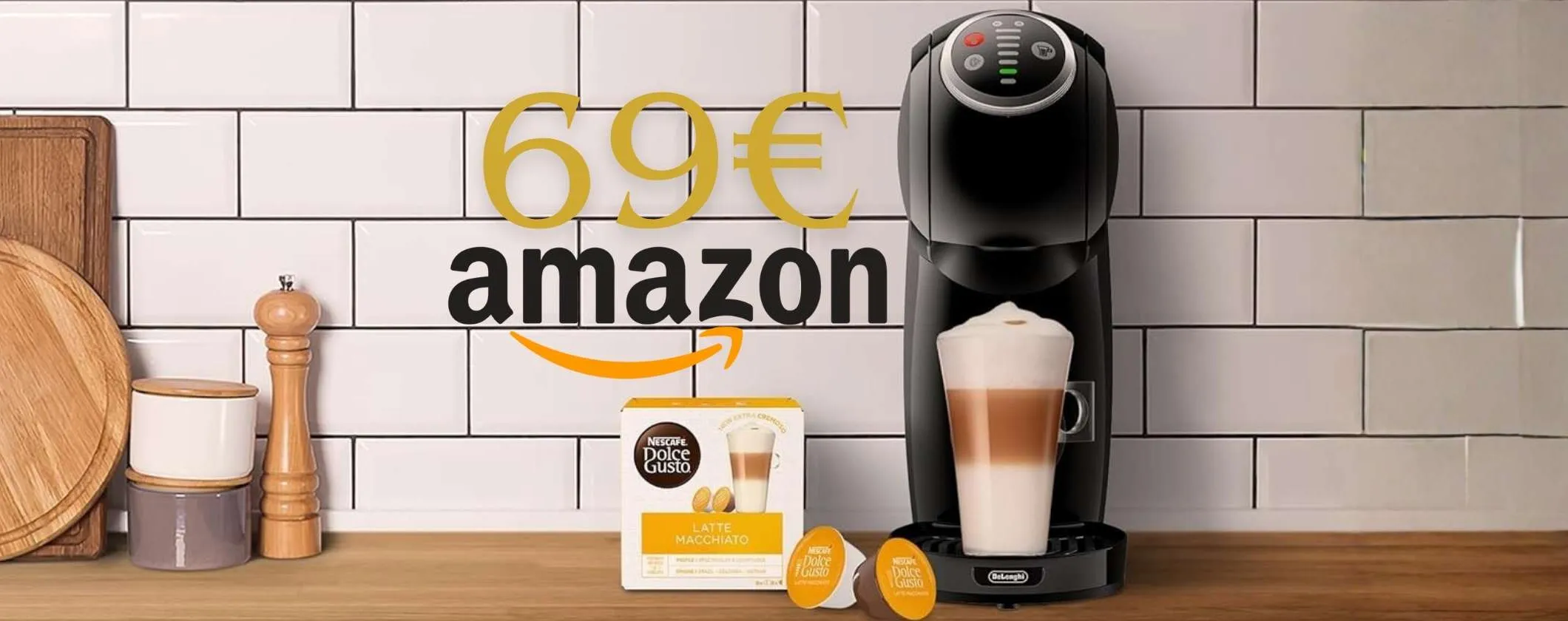 De'Longhi Genio S Dolce Gusto: la mitica macchina per caffè buonissimo ora a 69€