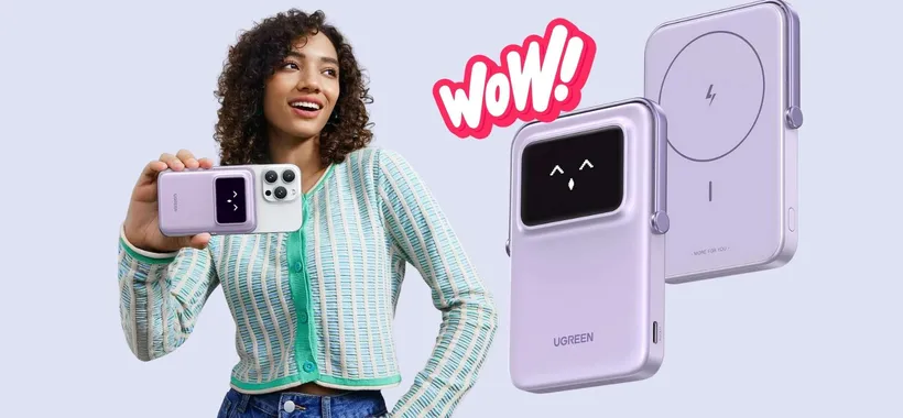 Power Bank con ricarica wireless e cablata più display e supporto pieghevole a 31€