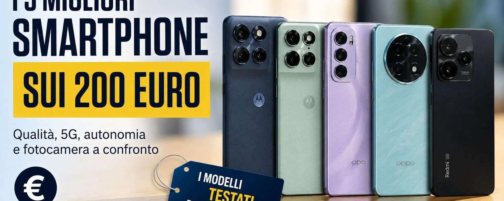 I 5 smartphone da comprare sotto i 200 euro secondo Altroconsumo