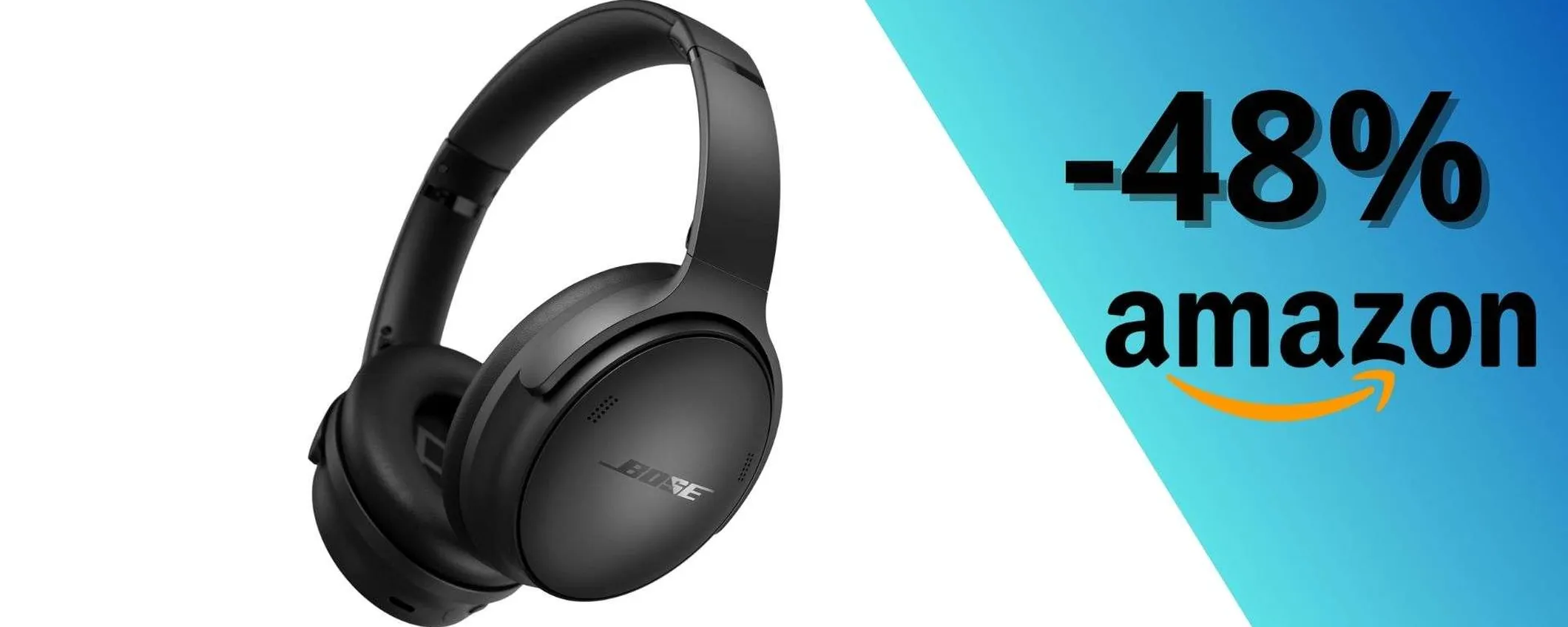 Bose QuietComfort SC: cancellazione del rumore fuori classe a 188,95€ (sconto del 48%)
