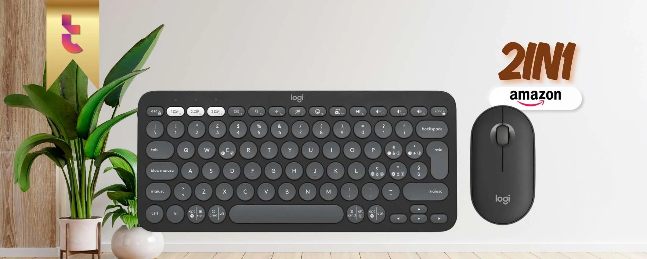 Se ami il Logitech Pebble 2 non lo perdere in COMBO, tastiera + mouse