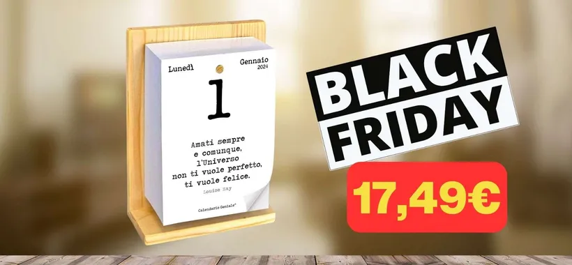 Calendario Geniale 2024 con frasi filosofiche in offerta Black Friday (17,49€)