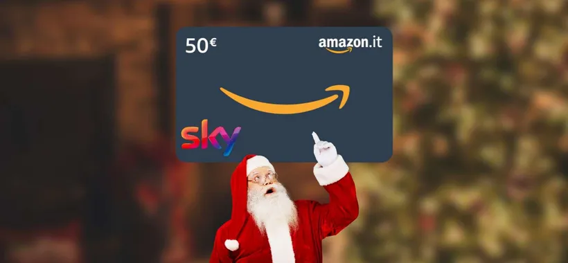 Sky ti regala un buono Amazon da 50 euro per Natale: ecco come fare