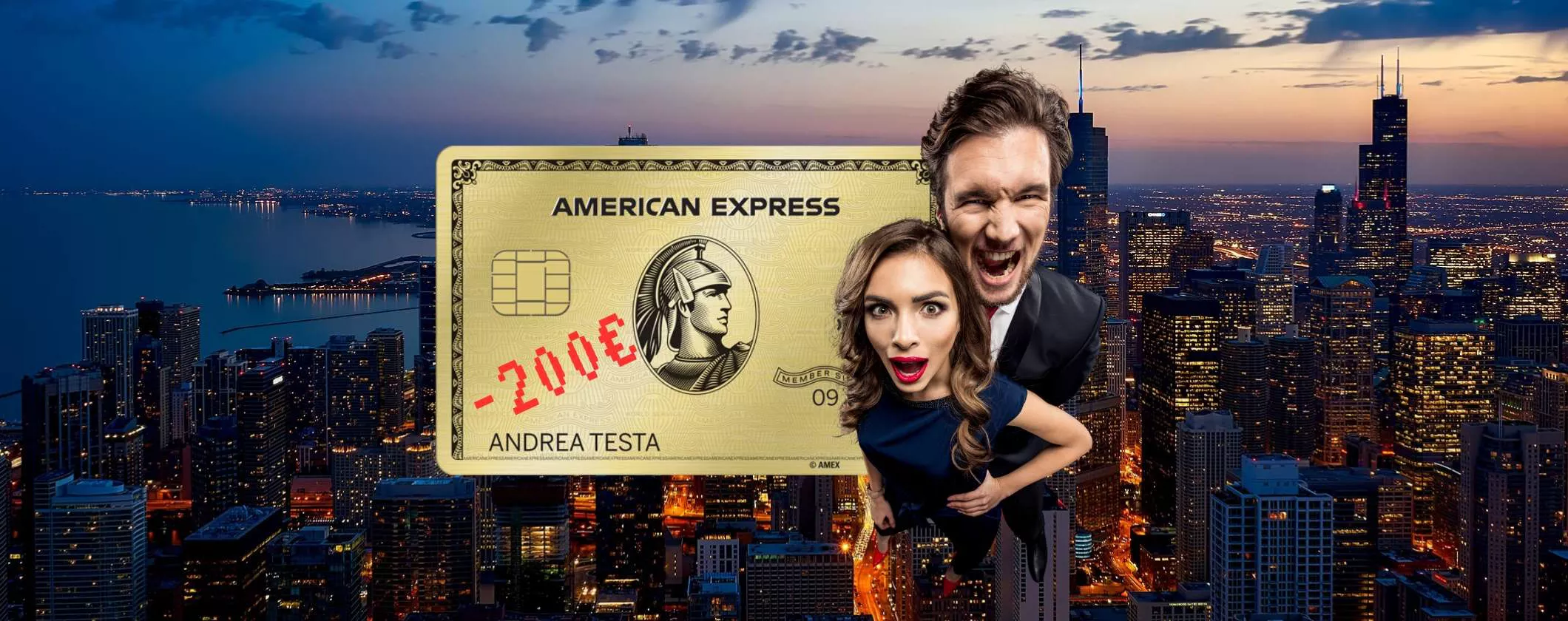 Carta Oro American Express: tua con 200€ di SCONTO