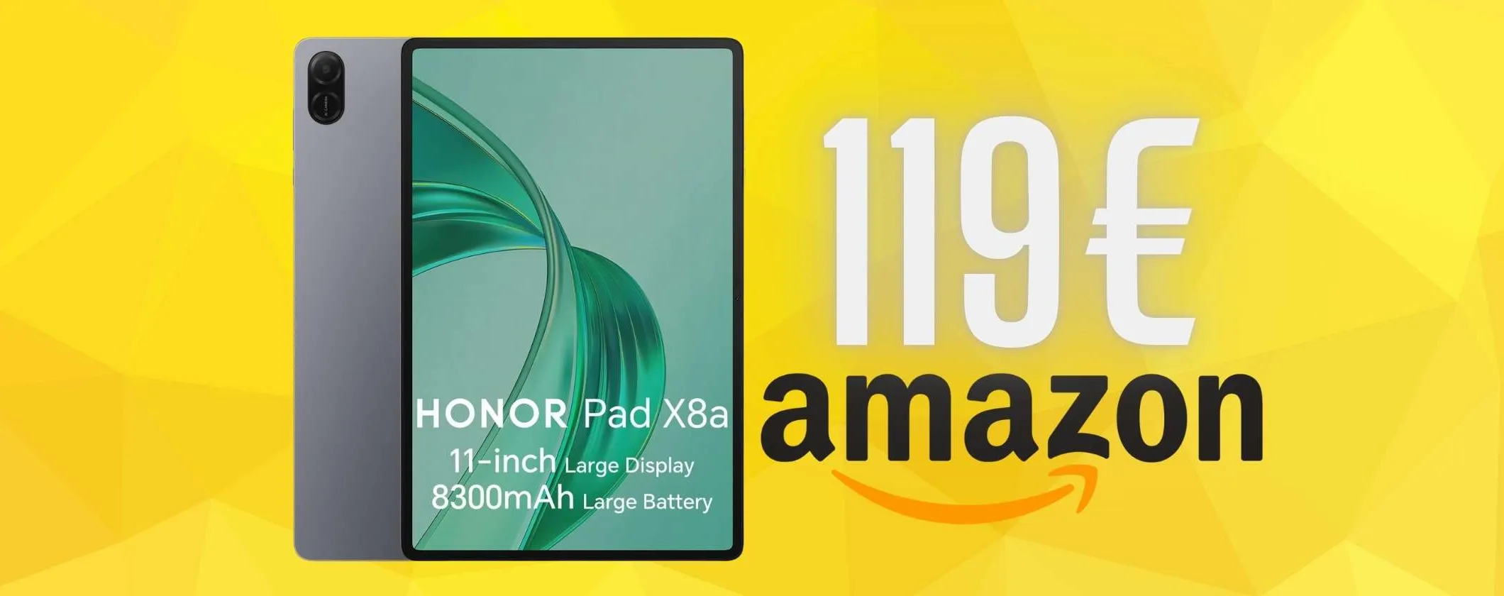 Solo 110€ e puoi avere il tablet HONOR Pad X8a da 128GB, un vero affare
