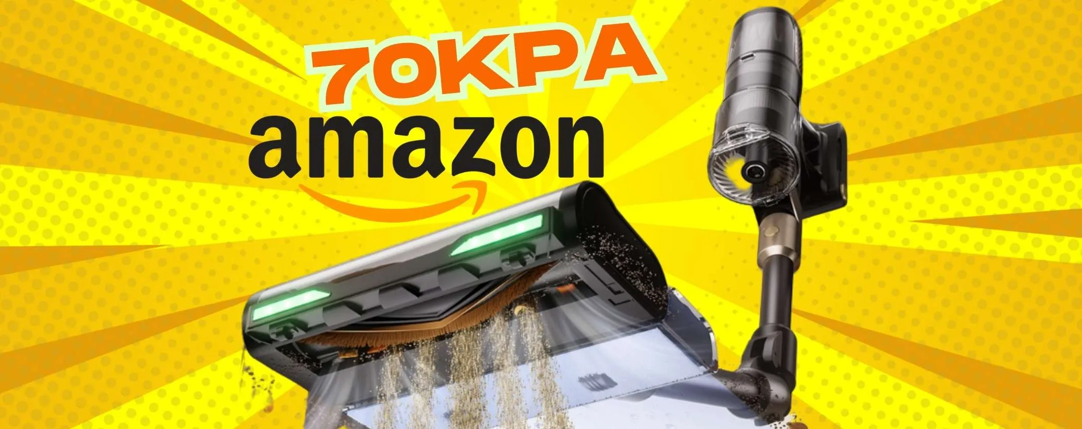 Proscenic P20: scopa elettrica da 70Kpa e 70min di autonomia ora in sconto
