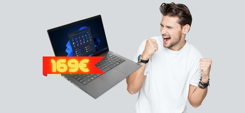 Lenovo V15, notebook 15" potente ed elegante: solo 269€ su eBay
