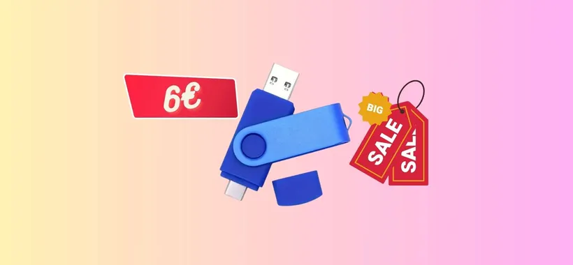 Pen Drive 2 in 1 a soli 6€ su TEMU