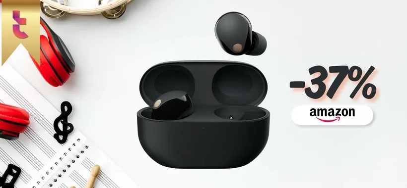 Audio da sogno per 24h con le Sony WF-1000XM5, cancellazione inclusa