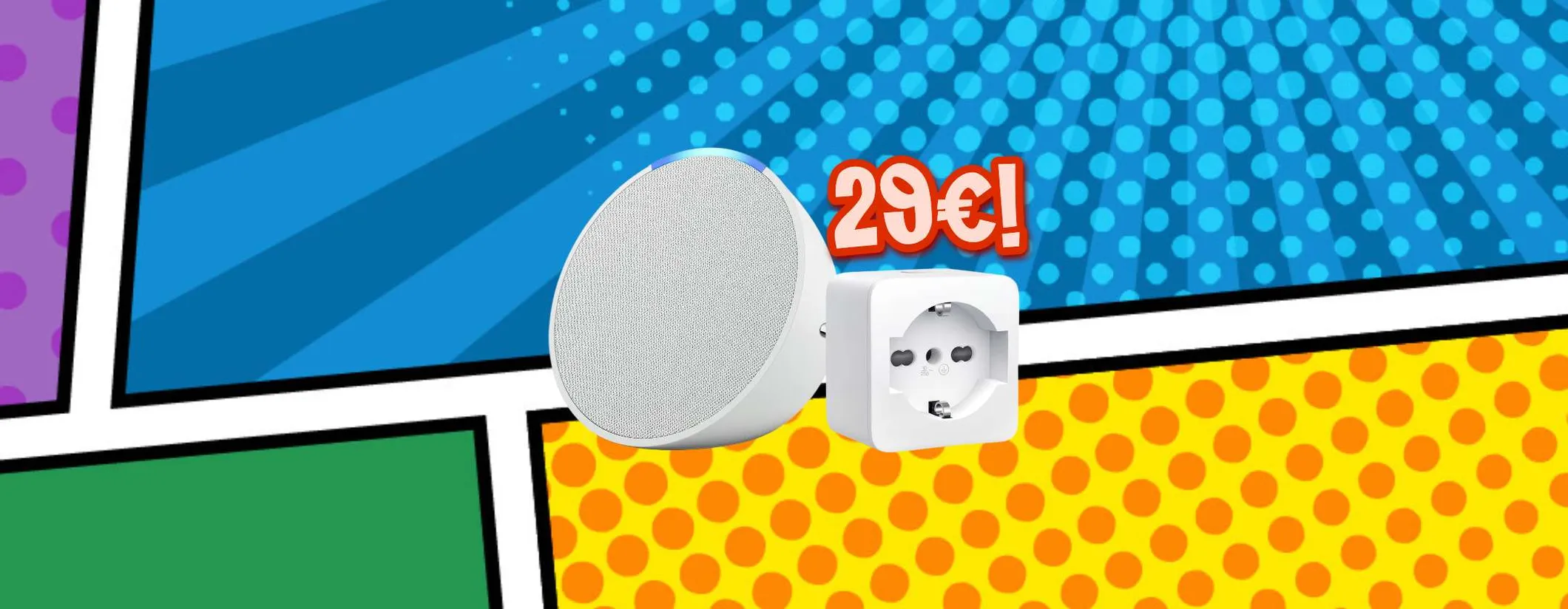 Casa Smart con Echo Pop + Presa Intelligente Tapo a soli 29€