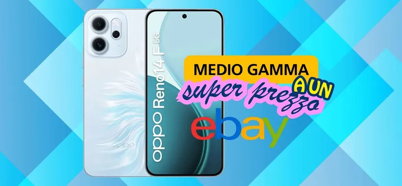 Il medio gamma da acquistare a fine anno è OPPO RENO 14F 5G (-46%)