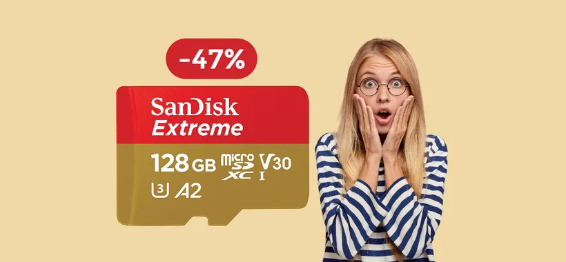 MicroSD 128GB SanDisk, velocissima e resistente: best buy a 25€