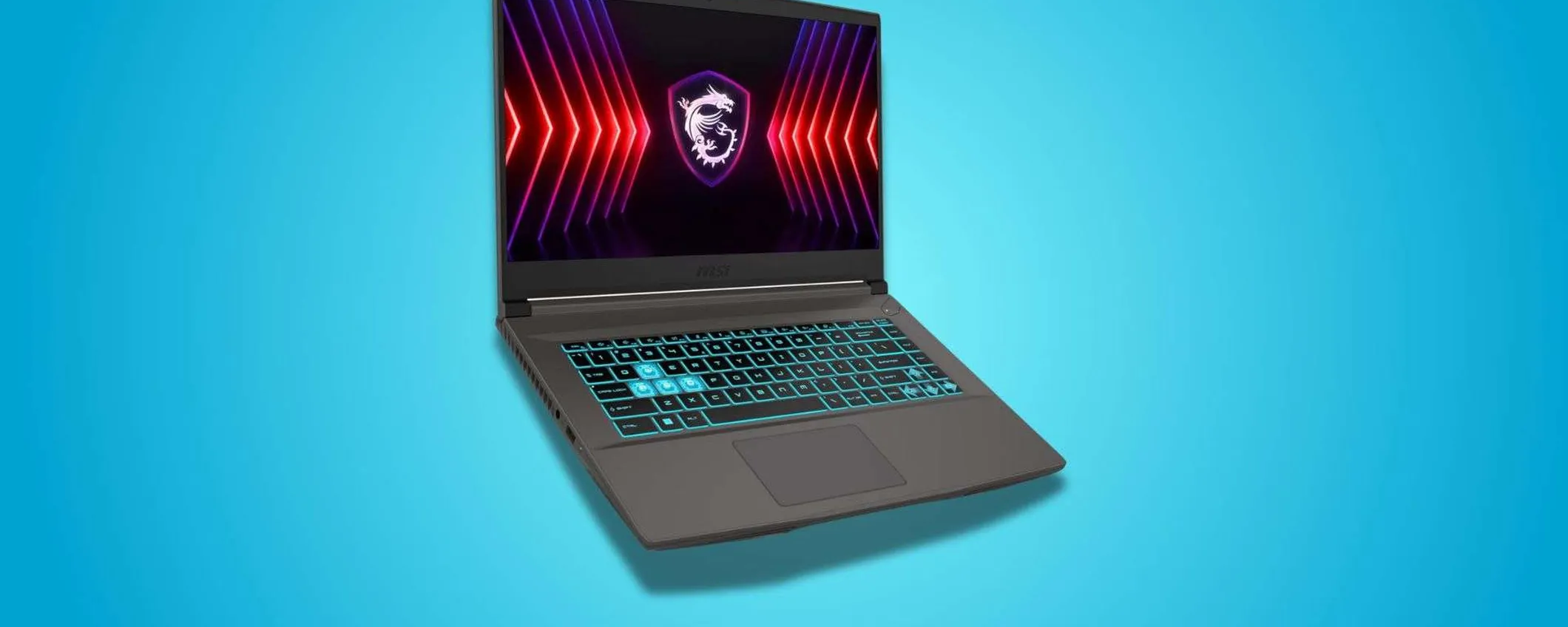 MSI Thin 15: notebook gaming con RTX 3050 in offerta a soli 699€