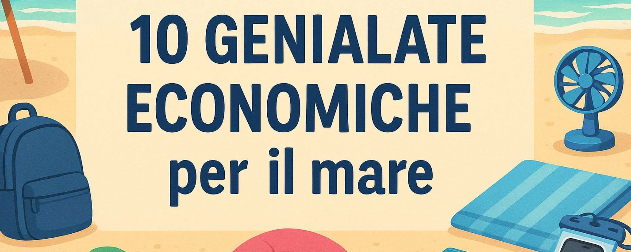 Ecco 10 GENIALATE economiche da avere quando vai al mare (Amazon)