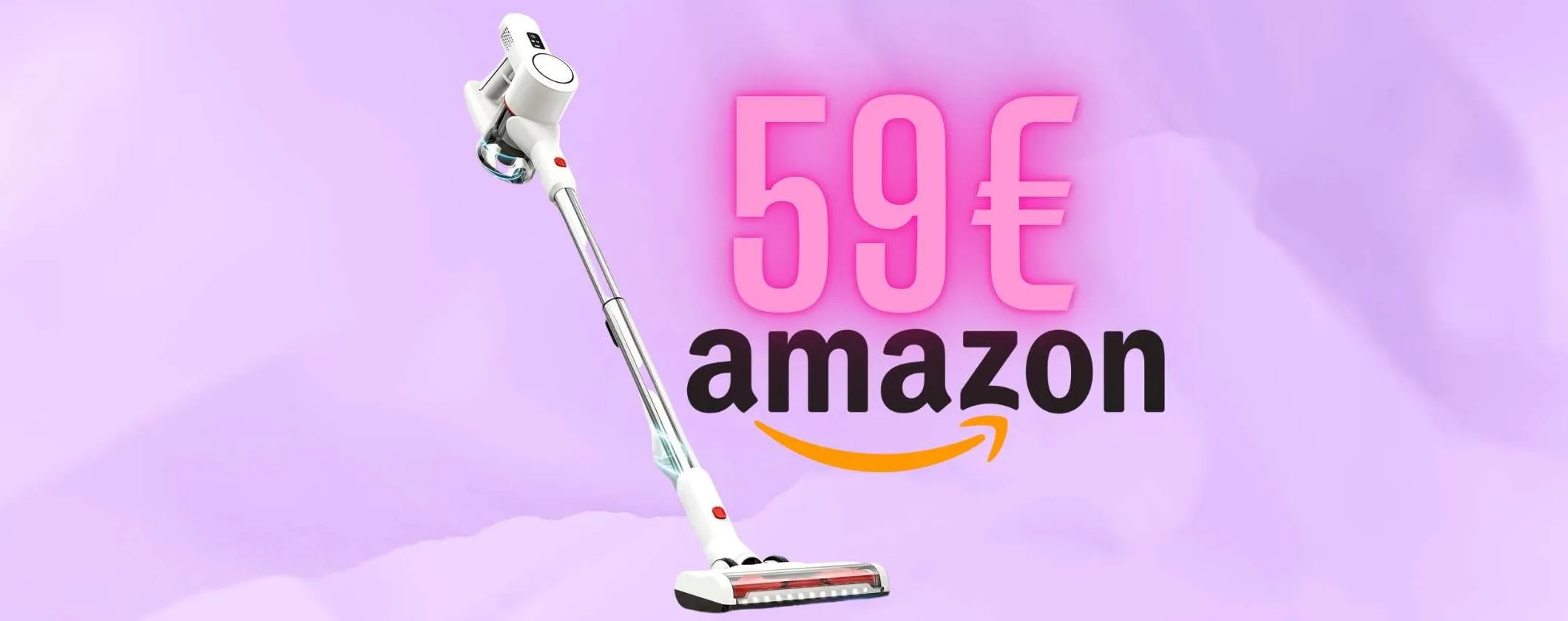Solo 59€ per questa scopa elettrica potente e con accessori inclusi
