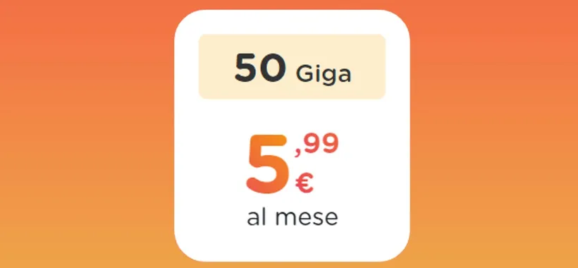 HoMobile Promo: 50GB a meno di 6 euro al mese