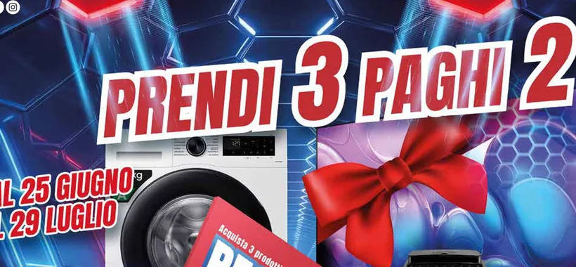 Volantino Trony, doppia promo estiva: offerte 3x2 e "Fuori di Tech"