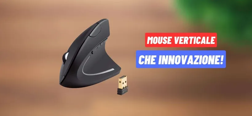 Mouse verticale: l'innovazione è in offerta a 18 euro su Amazon