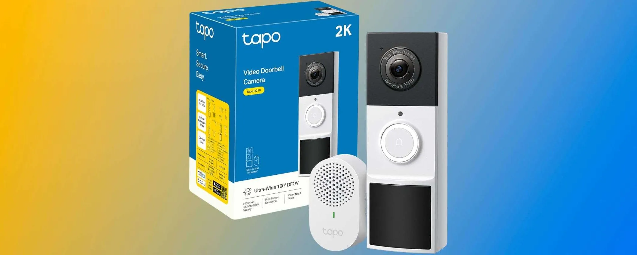 Tapo D210: il videocitofono SMART 2K è in sconto al MINIMO STORICO
