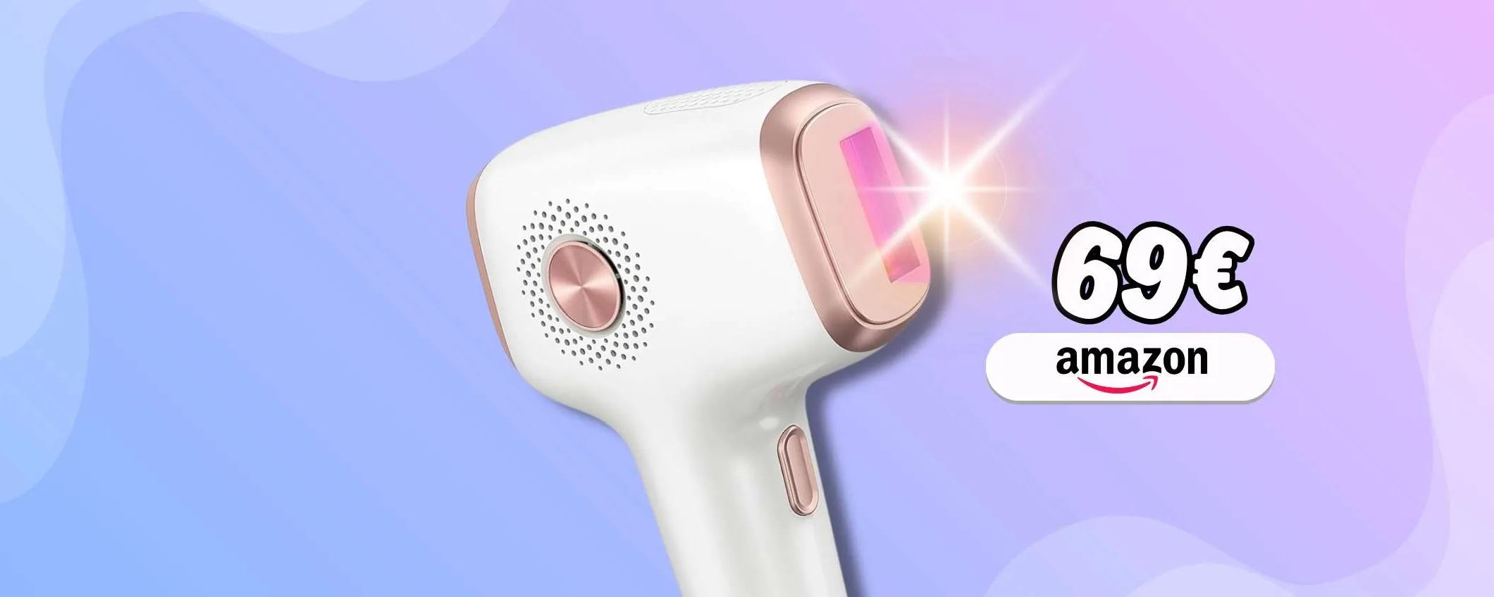 Pronti per l'estate senza peli: luce pulsata a casa con soli 69€