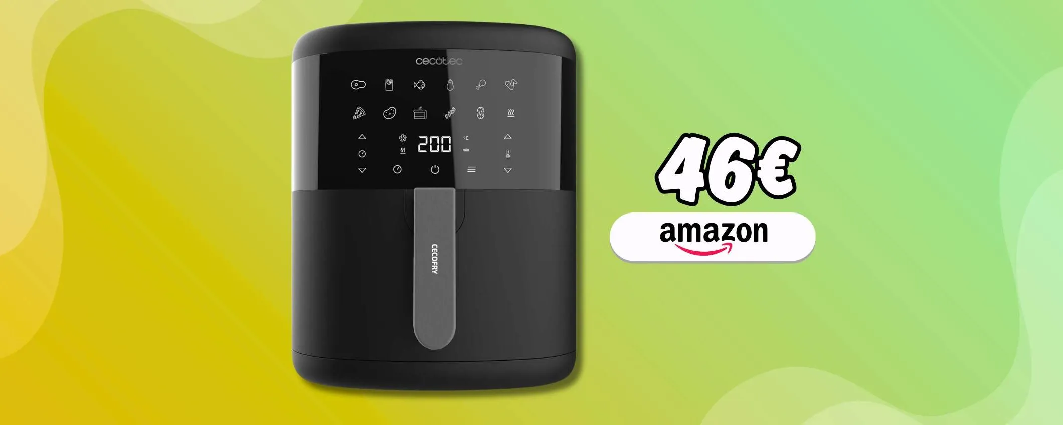 Errore di prezzo o affare su Amazon? Friggitrice ad aria Cecotec 6L a 46€