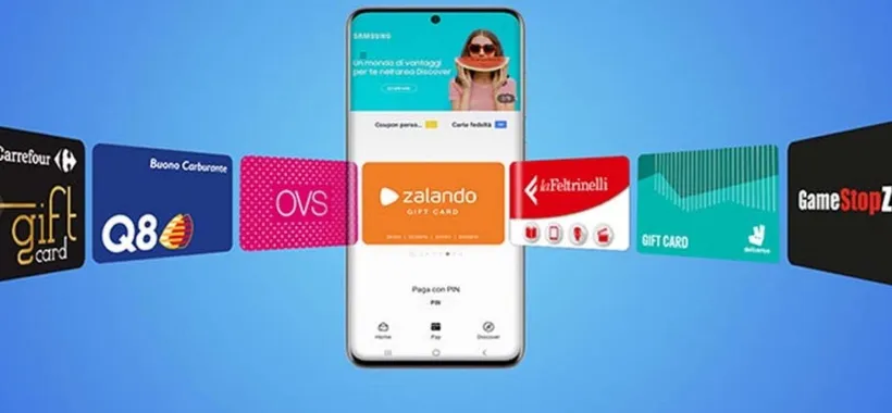 Samsung Pay: arrivano ufficialmente le gift card