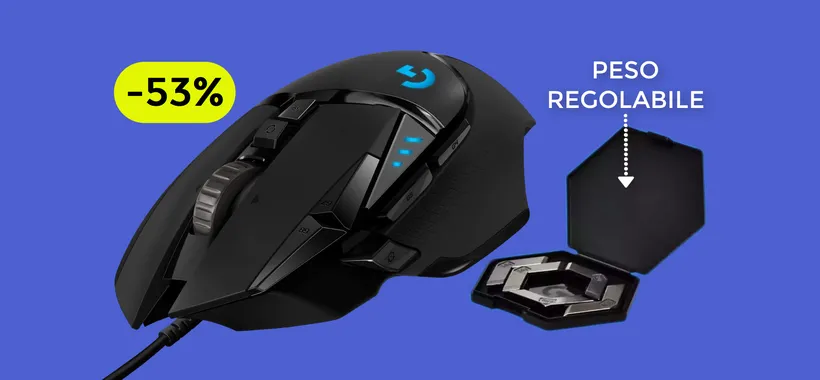 Mouse GAMING Logitech a meno di METÀ PREZZO: bastano 43€