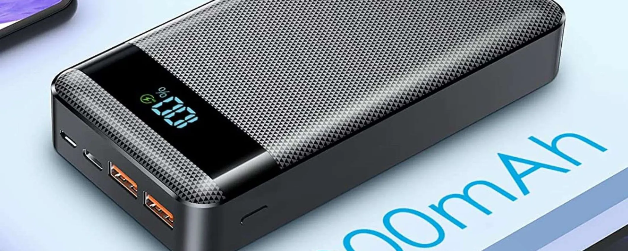 Un powerbank ESAGERATO a 25€: 30000 mAh in promo shock, coupon limitatissimo