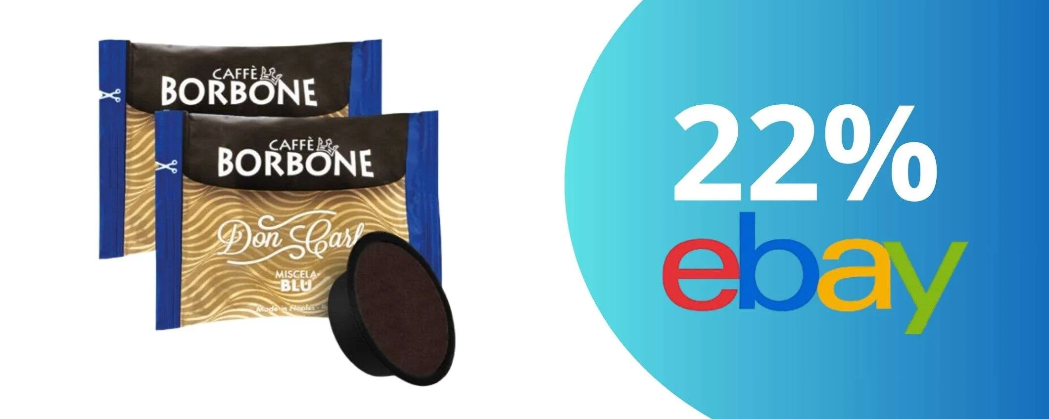 Offerta Limitata: 300 Capsule di Caffè Borbone Don Carlo Blu con il 22% in meno