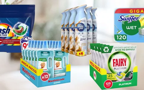 Dash, Fairy, Swiffer, Lenor e altri: MAXI SCORTE in sconto folle su