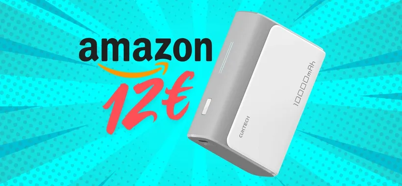 Mini Power Bank da 30W a soli 12€, dotato di 2 uscite e 10000mAh