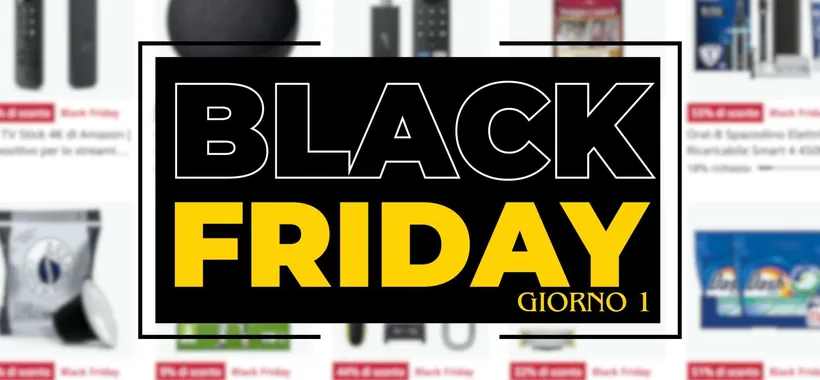Black Friday Amazon, primo giorno: ecco le 100 offerte SHOCK da non perdere