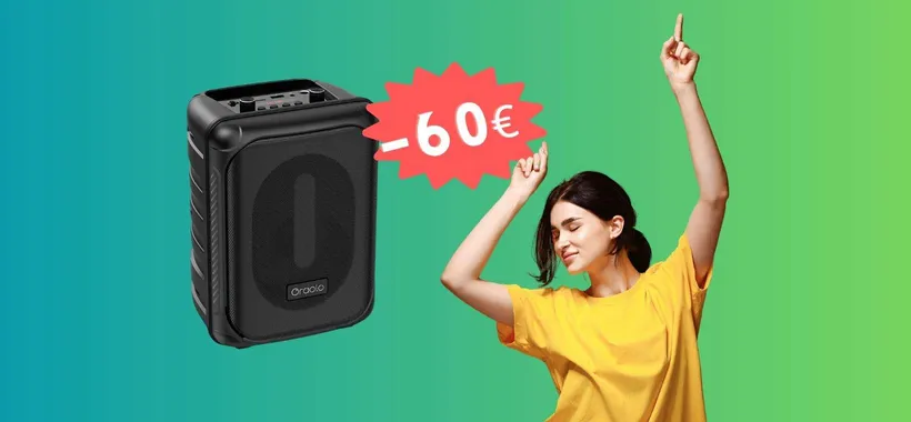 Cassa Bluetooth portatile da 40W a MENO della METÀ (39€)