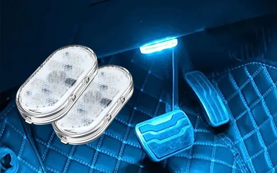 Luce per auto multicolore ricaricabile a 4,99€: una GENIALATA