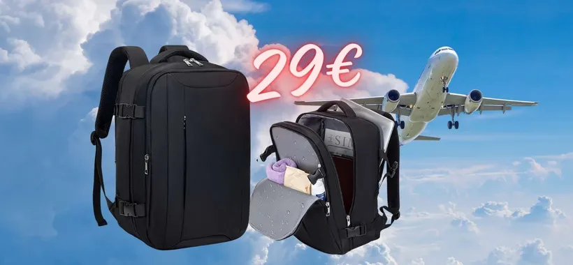 Viaggia su Ryanair con questo zaino tuo a 29€ e di ADDIO a tasse extra