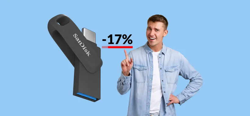 Chiavetta USB 2-in-1 da 1TB: copie FLASH tra smartphone e pc