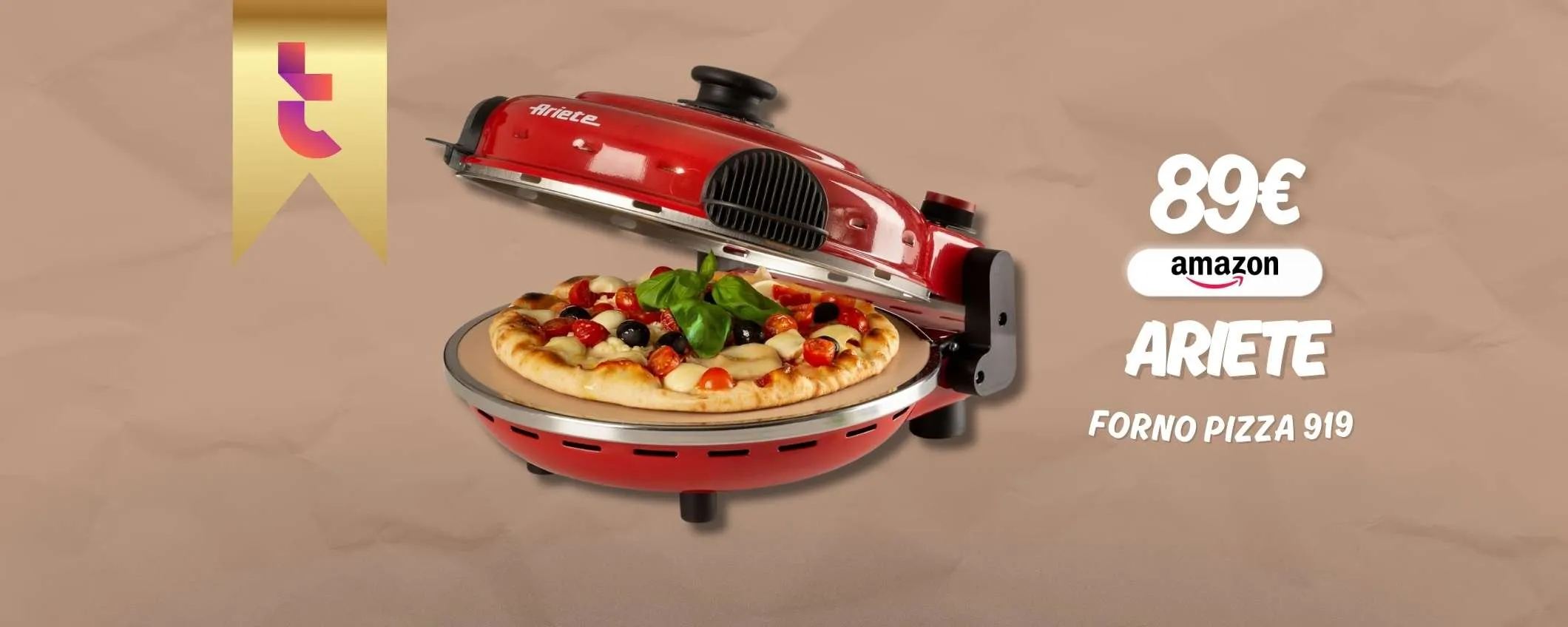 Pizza a casa in soli 4 minuti con Forno Pizza 919 di Ariete: buonissima