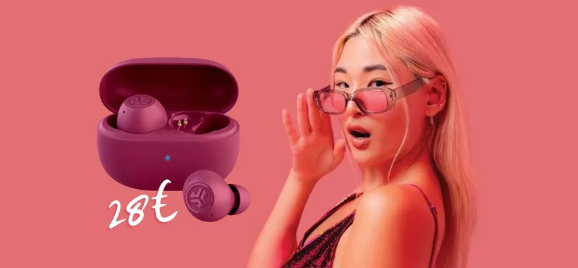 Solo 28€ per le cuffiette Bluetooth JLab Go Pop con ANC, IP55 e 7h di audio