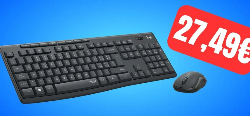 Kit mouse e tastiera Logitech in SUPER SCONTO su Amazon